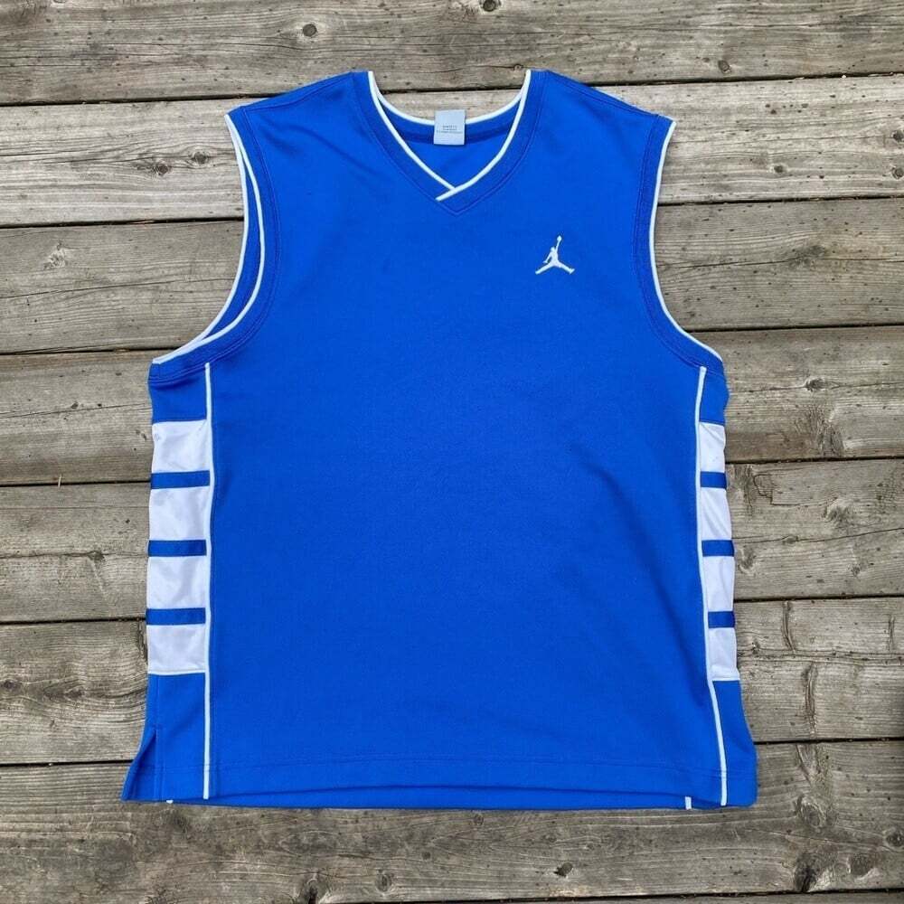 Vintage Jordan Basketball Jersey XL Blue